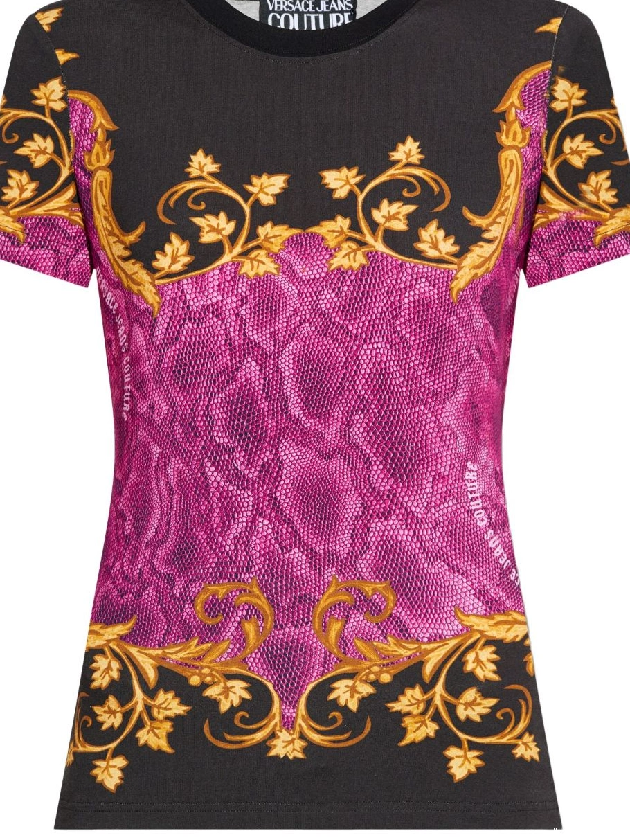 Cheap T-shirt snakeskin-print Versace Couture Women Jeans 0626